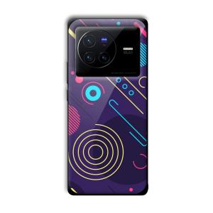 Purple Music Customized Printed Glass Back Cover for Vivo X80 Pro