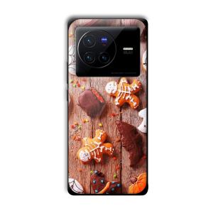 Gingerbread Customized Printed Glass Back Cover for Vivo X80