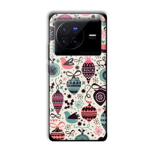 Abstract Customized Printed Glass Back Cover for Vivo X80 Pro