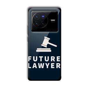 Future Lawyer Customized Printed Glass Back Cover for Vivo X80 Pro