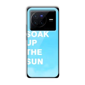 Soak Up The Sun Customized Printed Glass Back Cover for Vivo X80 Pro