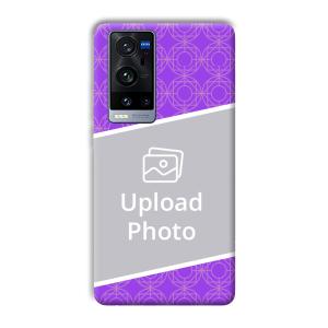 Purple Design Customized Printed Back Cover for Vivo X60 Pro Plus