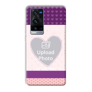 Purple Hearts Customized Printed Back Cover for Vivo X60 Pro Plus