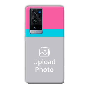 Pink & Sky Blue Customized Printed Back Cover for Vivo X60 Pro Plus