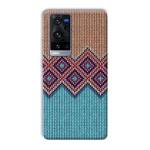 Fabric Design Phone Customized Printed Back Cover for Vivo X60 Pro Plus