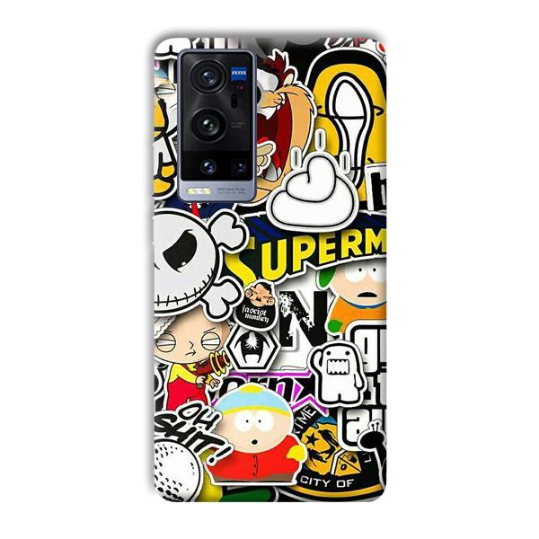 Cartoons Phone Customized Printed Back Cover for Vivo X60 Pro Plus