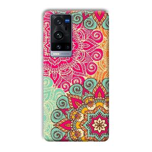 Floral Design Phone Customized Printed Back Cover for Vivo X60 Pro Plus