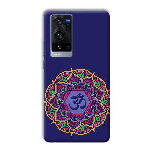 Blue Om Design Phone Customized Printed Back Cover for Vivo X60 Pro Plus