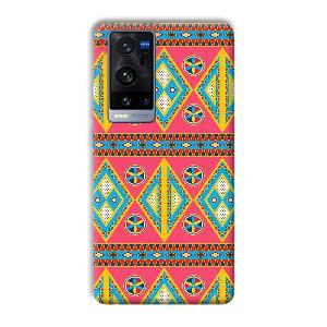 Colorful Rhombus Phone Customized Printed Back Cover for Vivo X60 Pro Plus