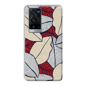 Leafy Pattern Phone Customized Printed Back Cover for Vivo X60 Pro Plus