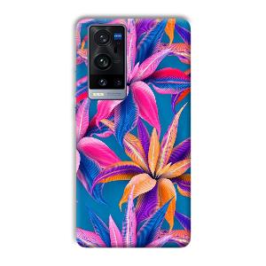 Aqautic Flowers Phone Customized Printed Back Cover for Vivo X60 Pro Plus