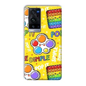 Pop It Phone Customized Printed Back Cover for Vivo X60 Pro Plus