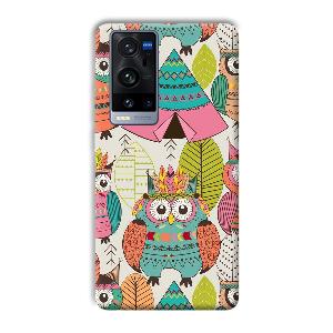 Fancy Owl Phone Customized Printed Back Cover for Vivo X60 Pro Plus