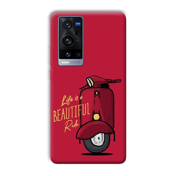 Life is Beautiful  Phone Customized Printed Back Cover for Vivo X60 Pro Plus