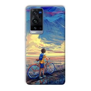 Boy & Sunset Phone Customized Printed Back Cover for Vivo X60 Pro Plus
