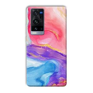 Water Colors Phone Customized Printed Back Cover for Vivo X60 Pro Plus