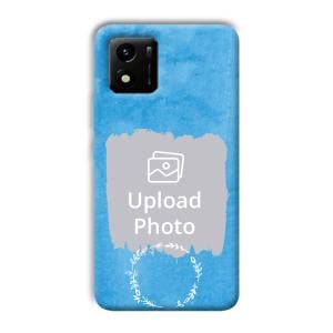 Blue Design Customized Printed Back Cover for Vivo Y01