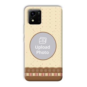 Brown Design Customized Printed Back Cover for Vivo Y01