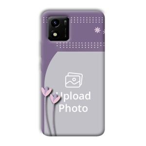 Lilac Pattern Customized Printed Back Cover for Vivo Y01