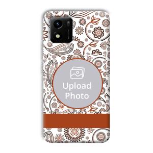 Henna Art Customized Printed Back Cover for Vivo Y01
