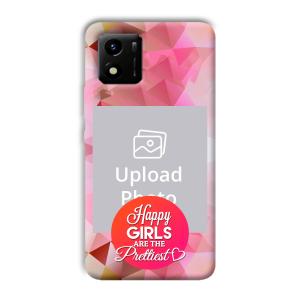 Happy Girls Customized Printed Back Cover for Vivo Y01