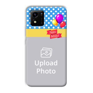 Happy Birthday Customized Printed Back Cover for Vivo Y01