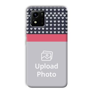 Hearts Customized Printed Back Cover for Vivo Y01