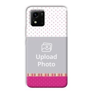 Baby Pink Design Customized Printed Back Cover for Vivo Y01