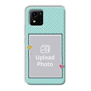 Sky Blue Customized Printed Back Cover for Vivo Y01