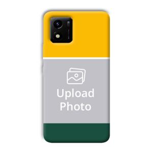 Yellow Green Customized Printed Back Cover for Vivo Y01