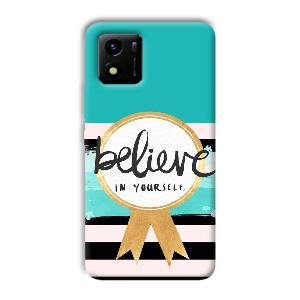 Believe in Yourself Phone Customized Printed Back Cover for Vivo Y01
