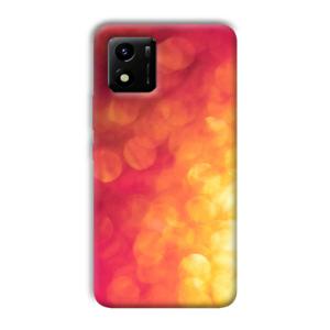 Red Orange Phone Customized Printed Back Cover for Vivo Y01
