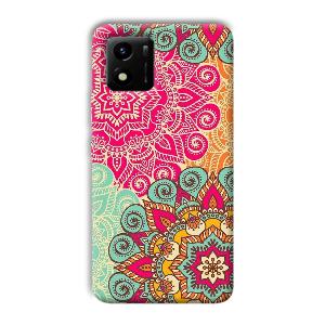 Floral Design Phone Customized Printed Back Cover for Vivo Y01