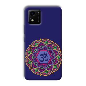 Blue Om Design Phone Customized Printed Back Cover for Vivo Y01