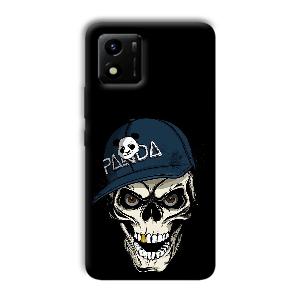 Panda & Skull Phone Customized Printed Back Cover for Vivo Y01