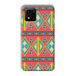Colorful Rhombus Phone Customized Printed Back Cover for Vivo Y01
