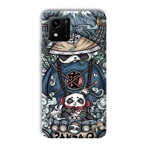Panda Q Phone Customized Printed Back Cover for Vivo Y01