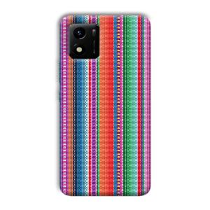 Fabric Pattern Phone Customized Printed Back Cover for Vivo Y01