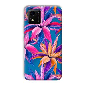 Aqautic Flowers Phone Customized Printed Back Cover for Vivo Y01