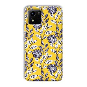 Yellow Fabric Design Phone Customized Printed Back Cover for Vivo Y01