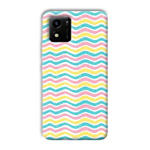 Wavy Designs Phone Customized Printed Back Cover for Vivo Y01