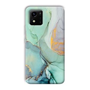 Green Marble Phone Customized Printed Back Cover for Vivo Y01
