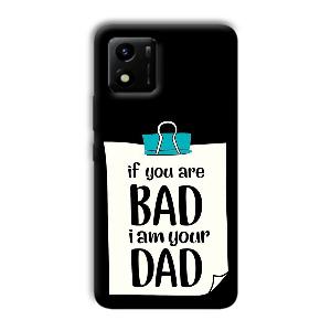 Dad Quote Phone Customized Printed Back Cover for Vivo Y01