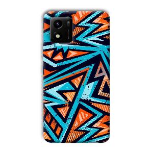 Zig Zag Pattern Phone Customized Printed Back Cover for Vivo Y01