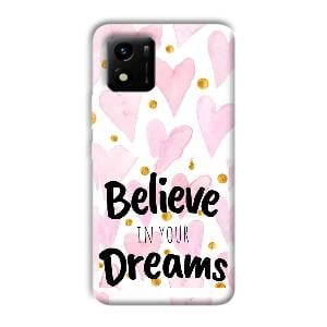 Believe Phone Customized Printed Back Cover for Vivo Y01