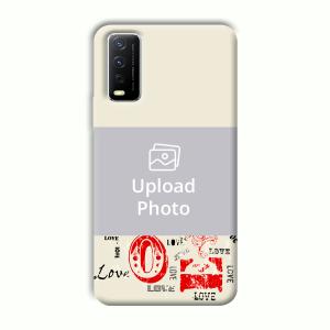 LOVE Customized Printed Back Cover for Vivo Y12G