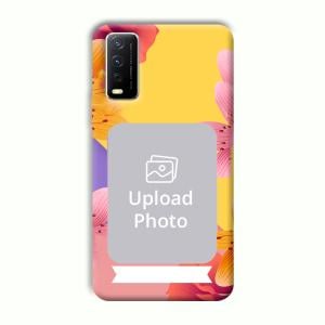 Colorful Flowers Customized Printed Back Cover for Vivo Y12G