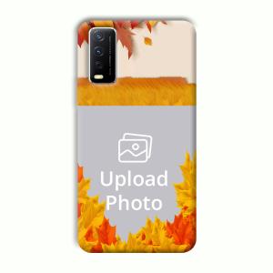 Maple Leaves Customized Printed Back Cover for Vivo Y12G