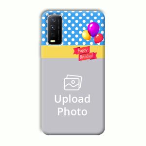 Happy Birthday Customized Printed Back Cover for Vivo Y12G