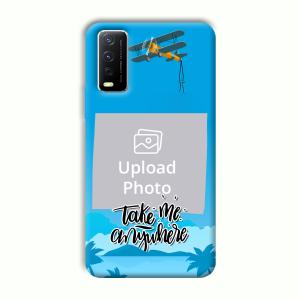 Take Me Anywhere Travel Customized Printed Back Cover for Vivo Y12G